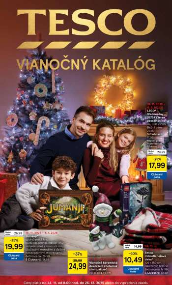 Leták TESCO hypermarket - 24.11.2025 - 26.12.2025.