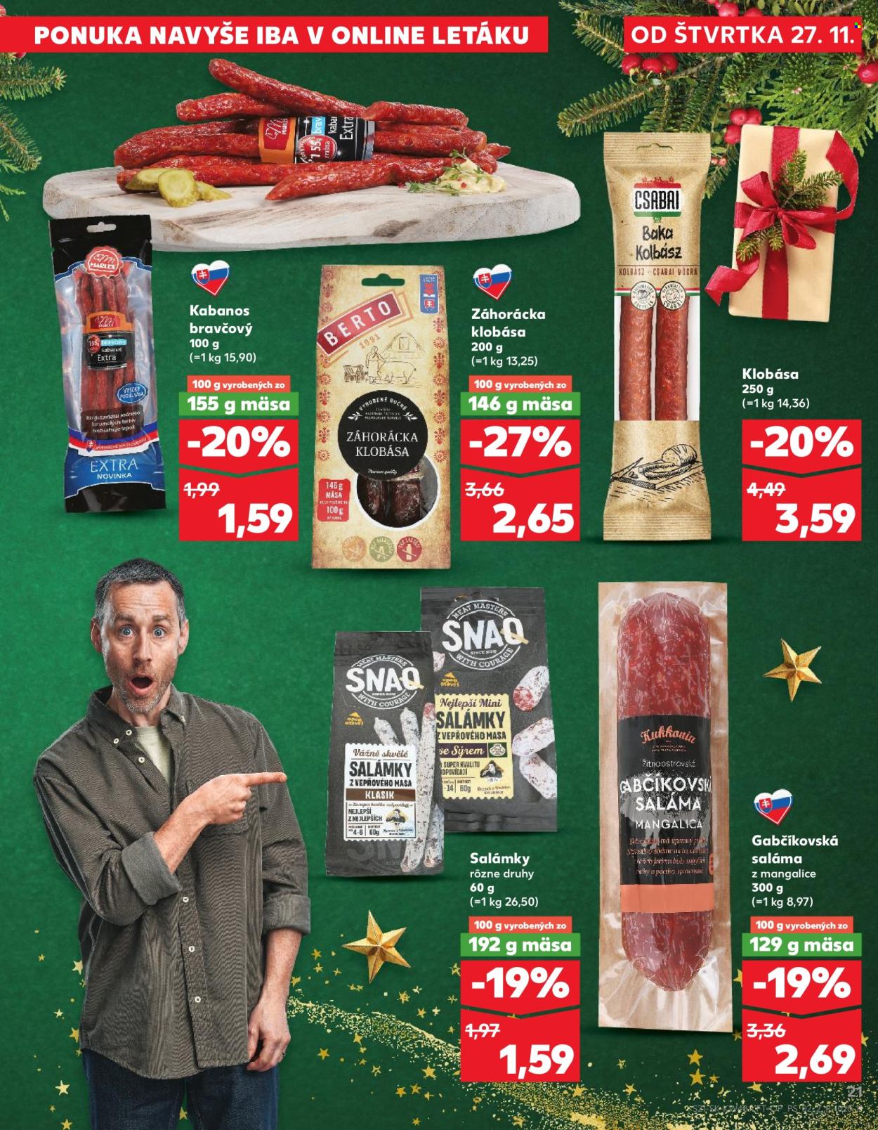 Leták Kaufland - 27.11.2025 - 3.12.2025. Strana 21
