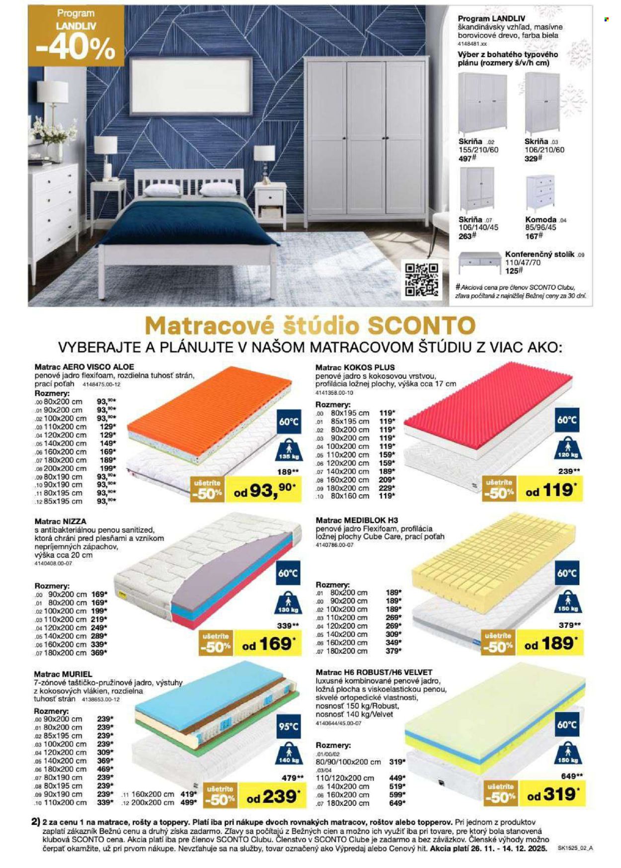 Leták Sconto nábytok - 26.11.2025 - 21.12.2025. Strana 2