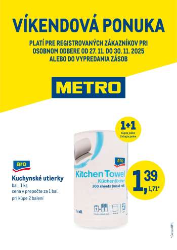 Leták Metro - 27.11.2025 - 30.11.2025.