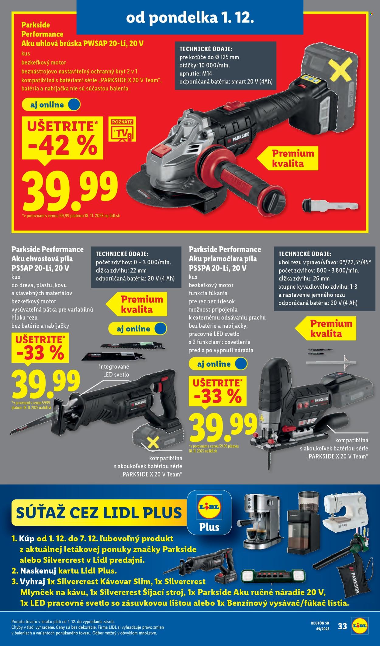 Leták Lidl - 1.12.2025 - 7.12.2025. Strana 45