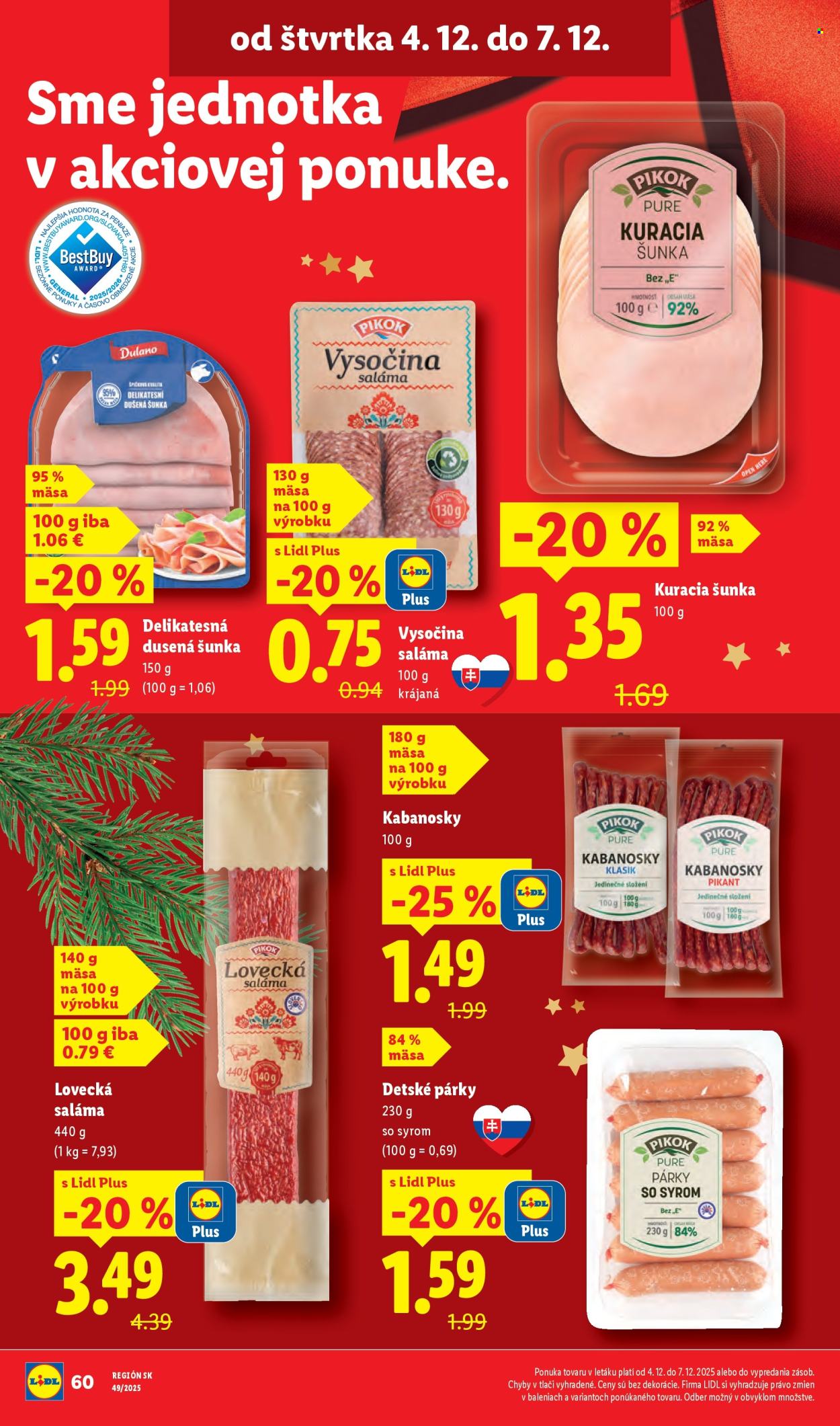 Leták Lidl - 1.12.2025 - 7.12.2025. Strana 72