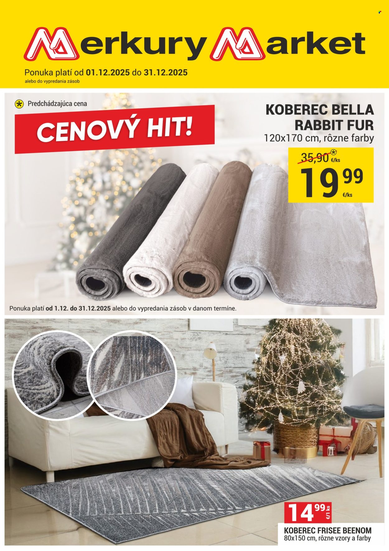 Leták Merkury Market - 1.12.2025 - 31.12.2025. Strana 1