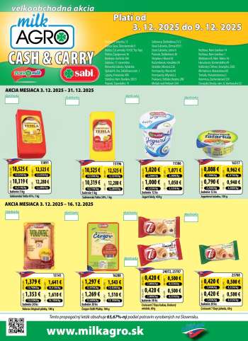 Leták Milk AGRO - 3.12.2025 - 9.12.2025.