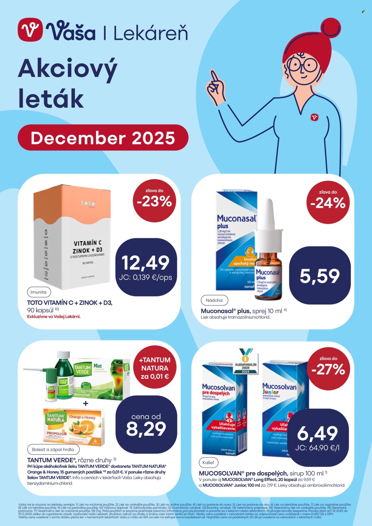 Leták Vaša lekáreň - 1.12.2025 - 31.12.2025. Strana 1