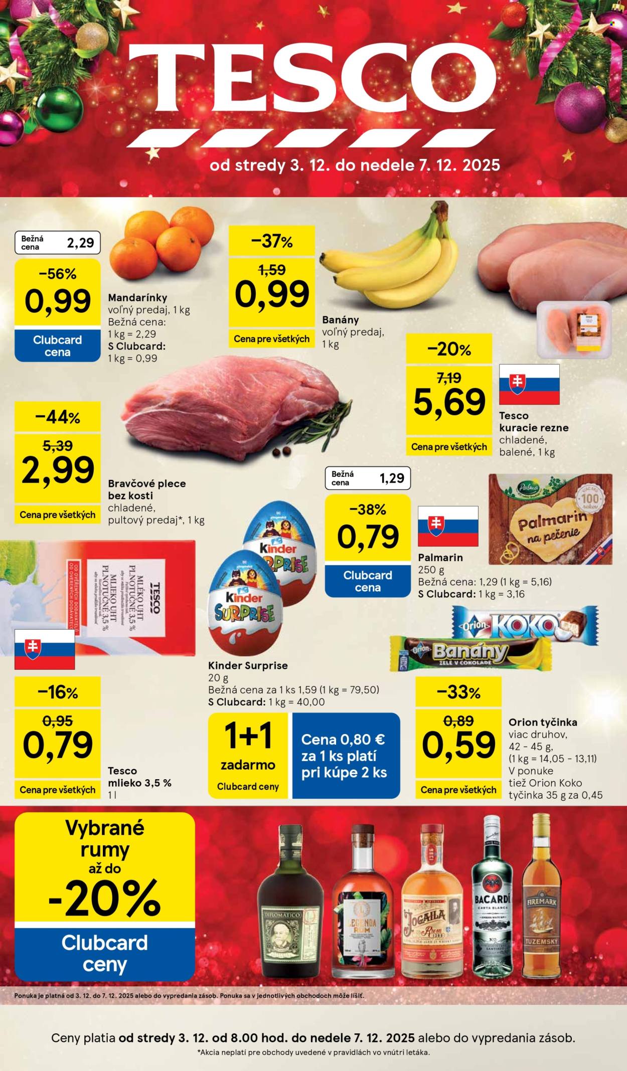 Leták TESCO - 3.12.2025 - 7.12.2025. Strana 1