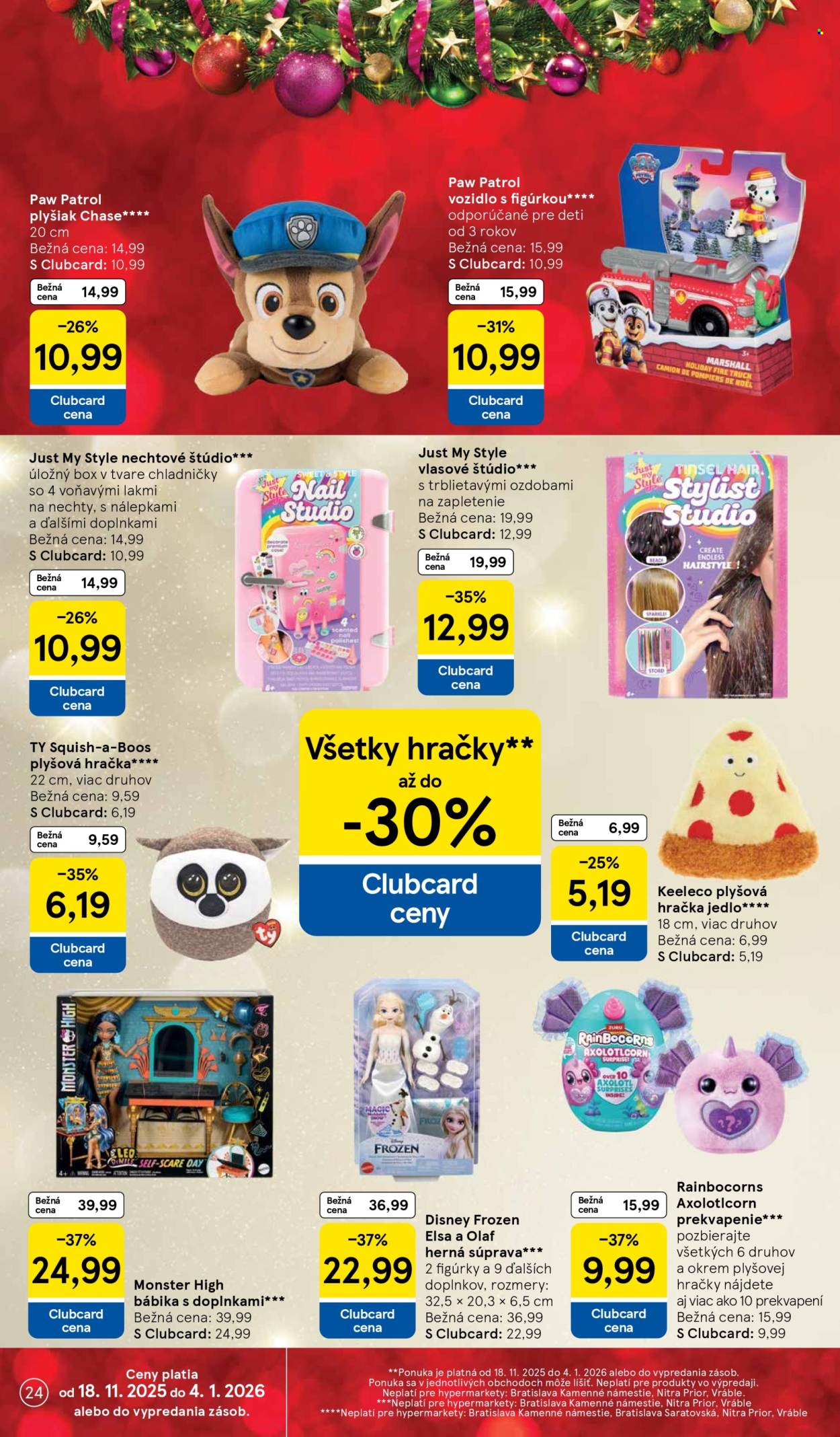 Leták TESCO - 3.12.2025 - 7.12.2025. Strana 24
