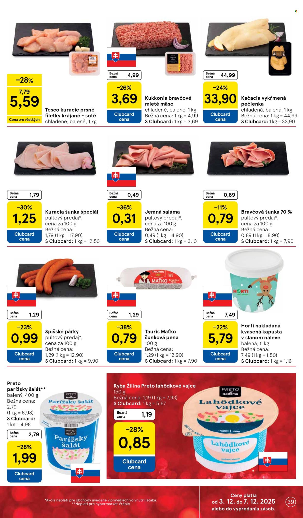 Leták TESCO - 3.12.2025 - 7.12.2025. Strana 39