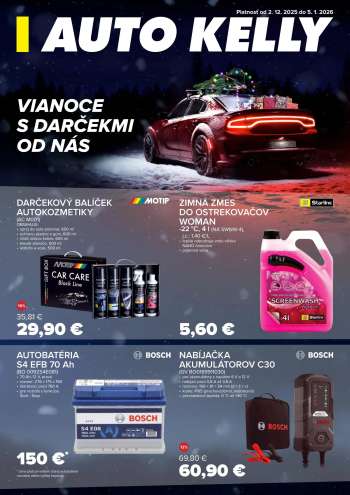 Leták Auto Kelly - 2.12.2025 - 5.1.2026.