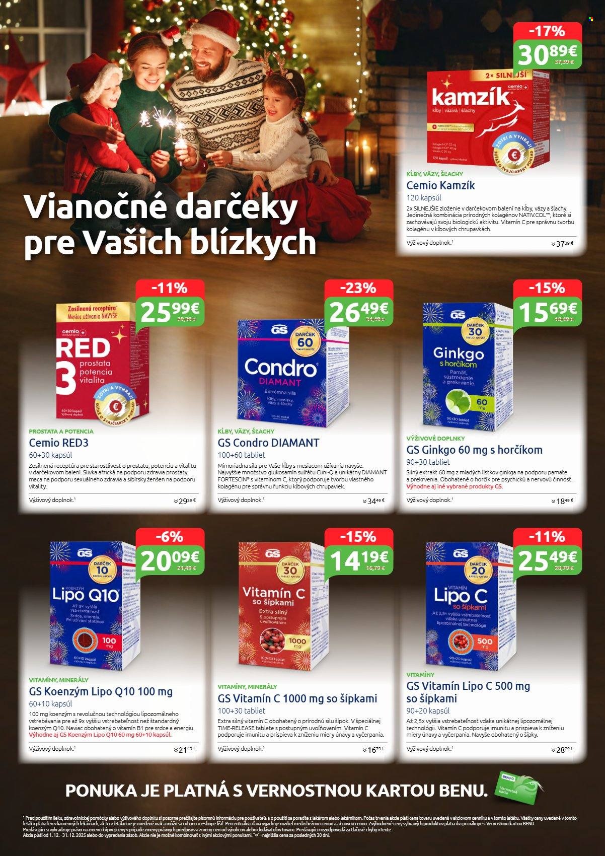 Leták BENU Lekáreň - 1.12.2025 - 31.12.2025. Strana 4