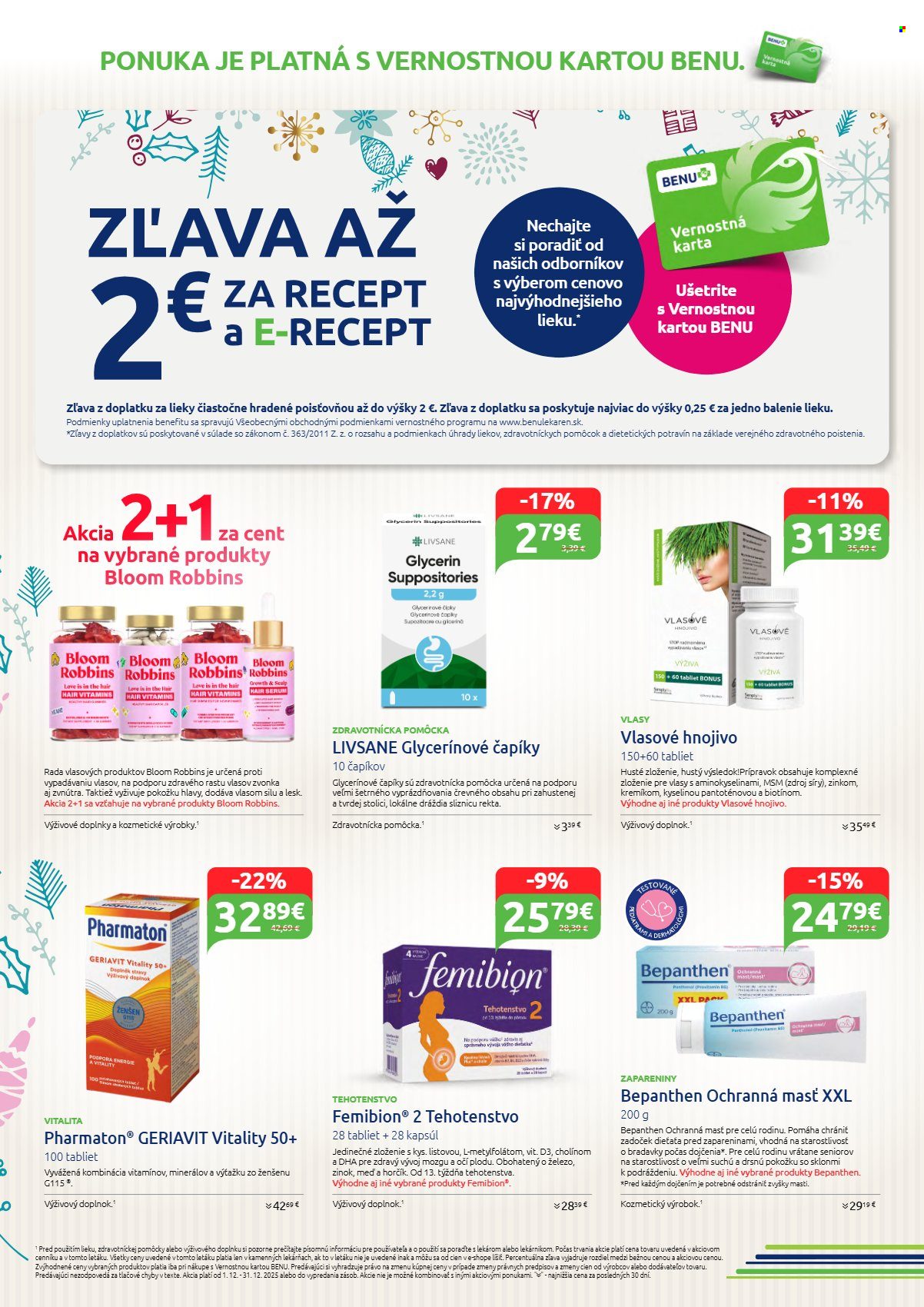 Leták BENU Lekáreň - 1.12.2025 - 31.12.2025. Strana 6