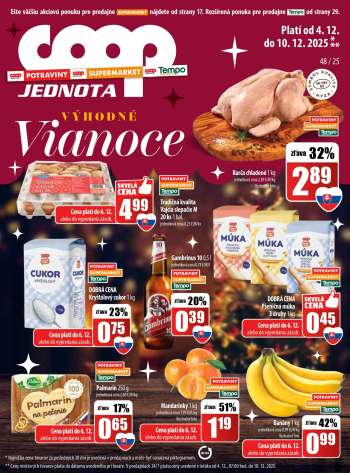 Leták COOP Jednota - 4.12.2025 - 10.12.2025.
