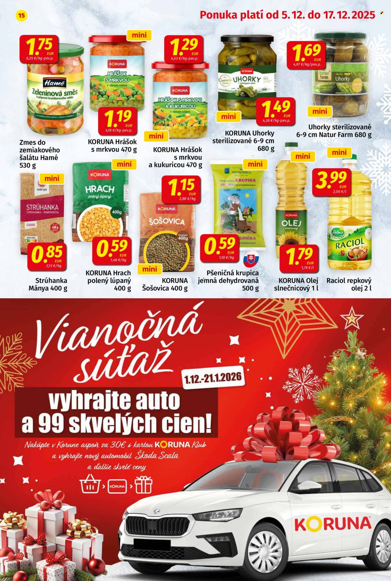 Leták Potraviny KORUNA - 5.12.2025 - 17.12.2025. Strana 15