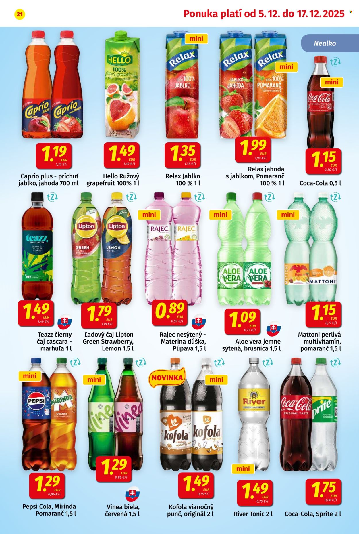 Leták Potraviny KORUNA - 5.12.2025 - 17.12.2025. Strana 21