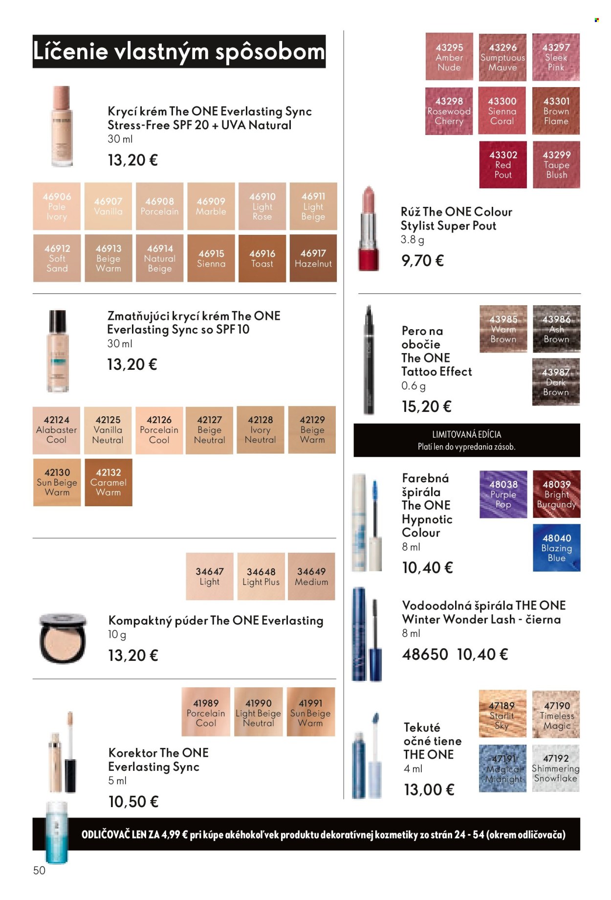Leták Oriflame - 24.12.2025 - 20.1.2026. Strana 50
