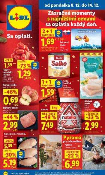Leták Lidl - 8.12.2025 - 14.12.2025.