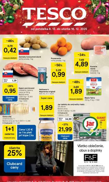 Leták TESCO - 8.12.2025 - 16.12.2025.