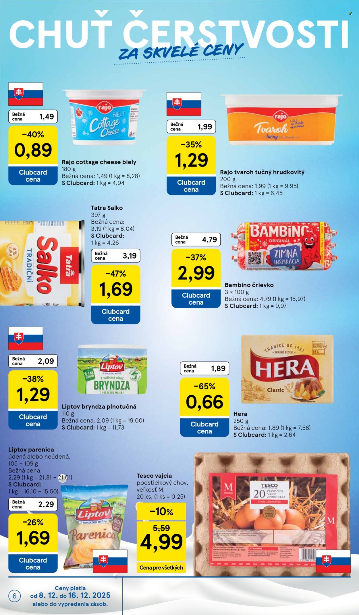 Leták TESCO supermarket - 8.12.2025 - 16.12.2025. Strana 6