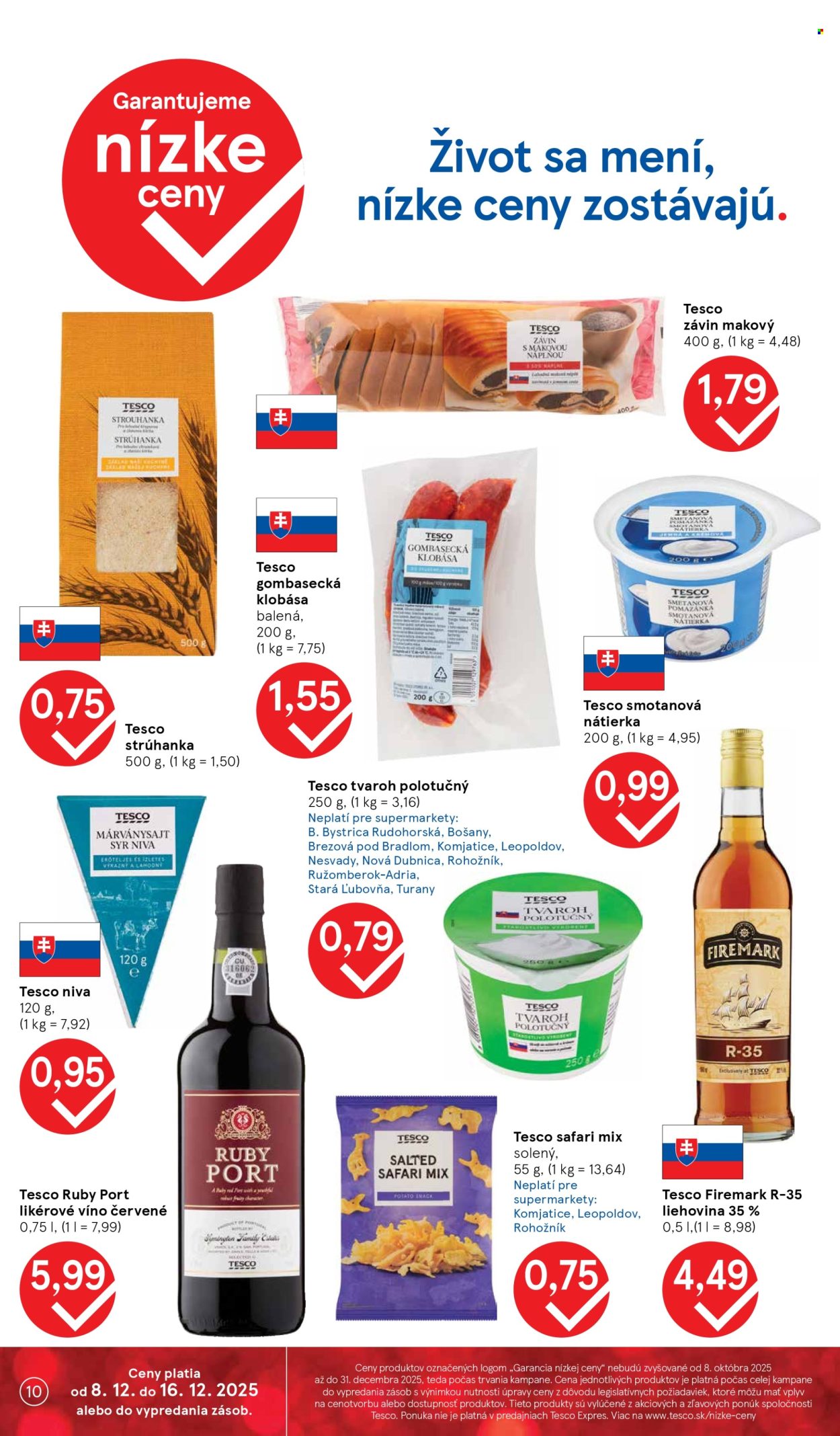 Leták TESCO supermarket - 8.12.2025 - 16.12.2025. Strana 10