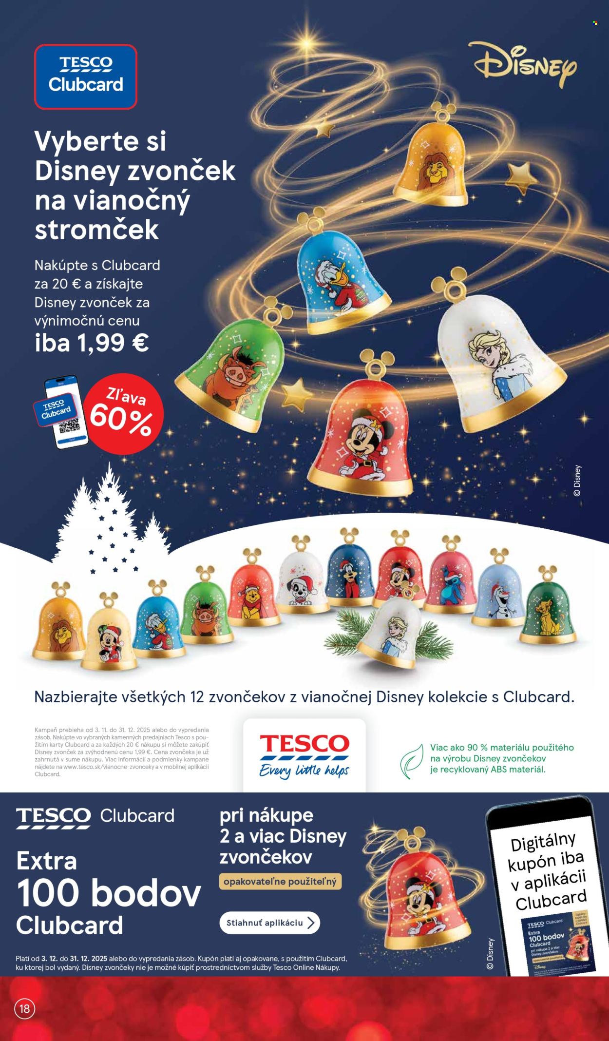 Leták TESCO supermarket - 8.12.2025 - 16.12.2025. Strana 18