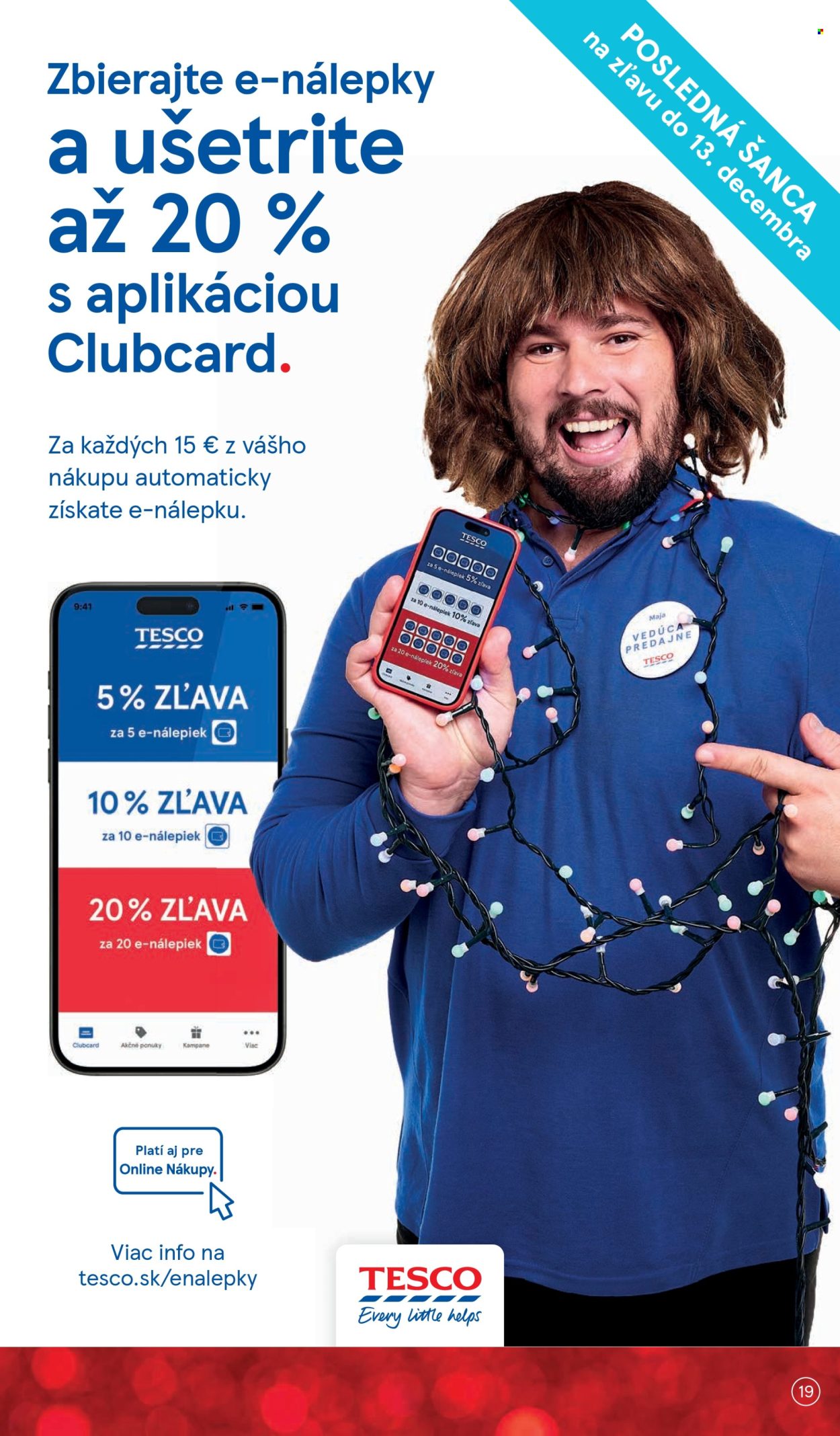 Leták TESCO supermarket - 8.12.2025 - 16.12.2025. Strana 19