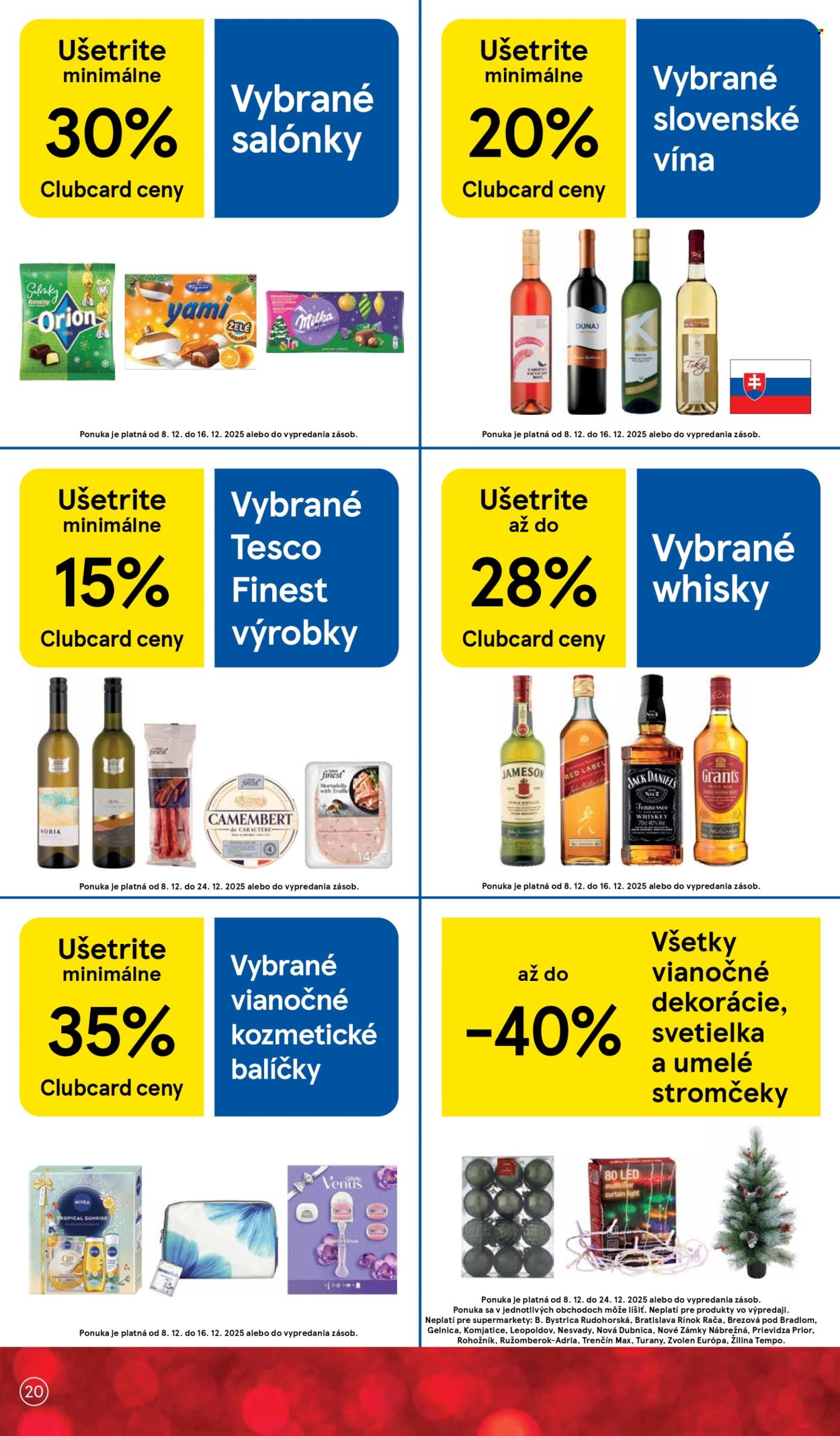 Leták TESCO supermarket - 8.12.2025 - 16.12.2025. Strana 20