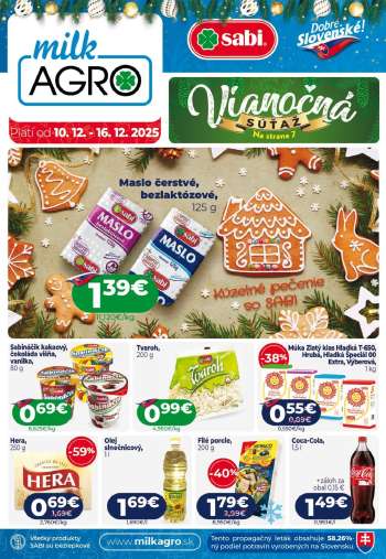 Leták Milk AGRO - 10.12.2025 - 16.12.2025.
