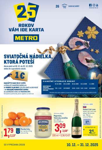 Leták Metro - 10.12.2025 - 31.12.2025.
