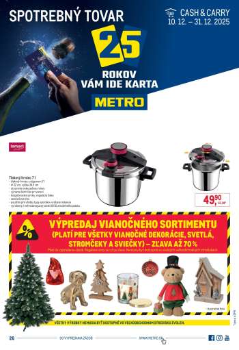 Leták Metro - 10.12.2025 - 31.12.2025.