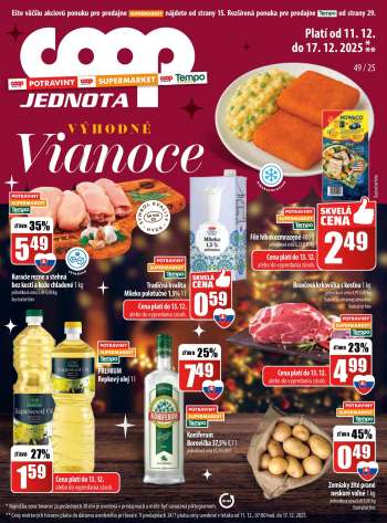 Leták COOP Jednota - 11.12.2025 - 17.12.2025.