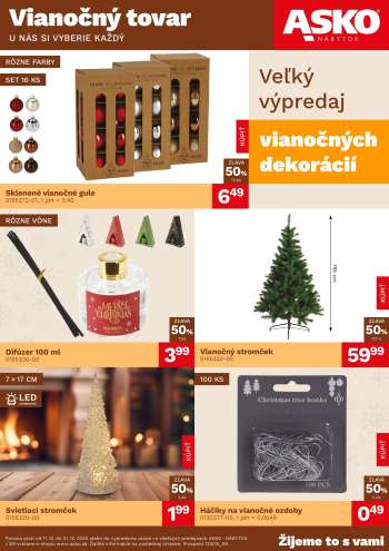 Leták Asko Nábytok - 11.12.2025 - 31.12.2025.
