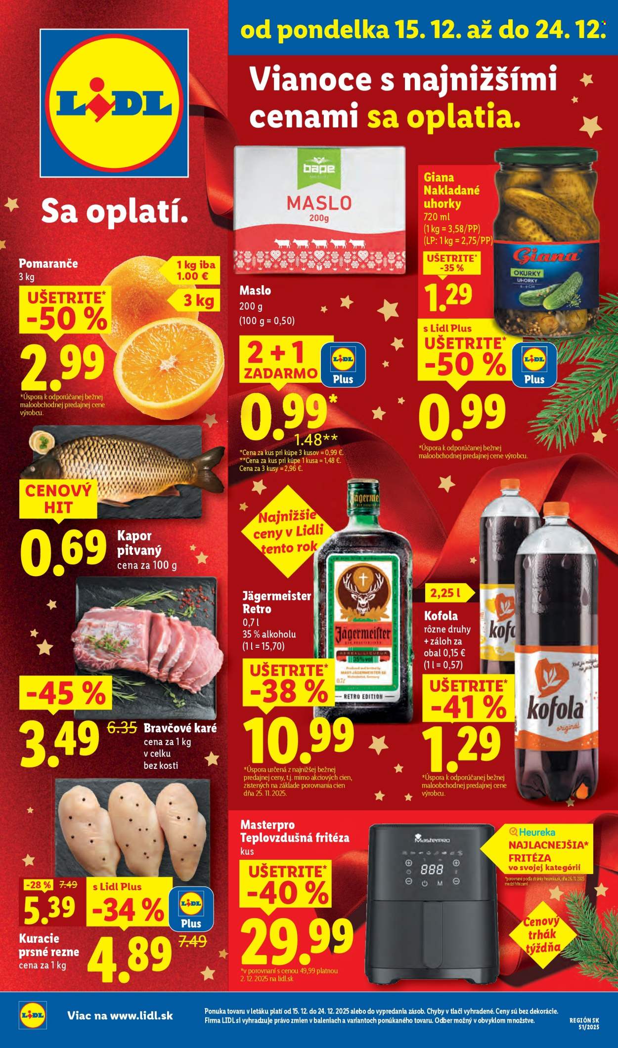 Leták Lidl - 15.12.2025 - 24.12.2025. Strana 1