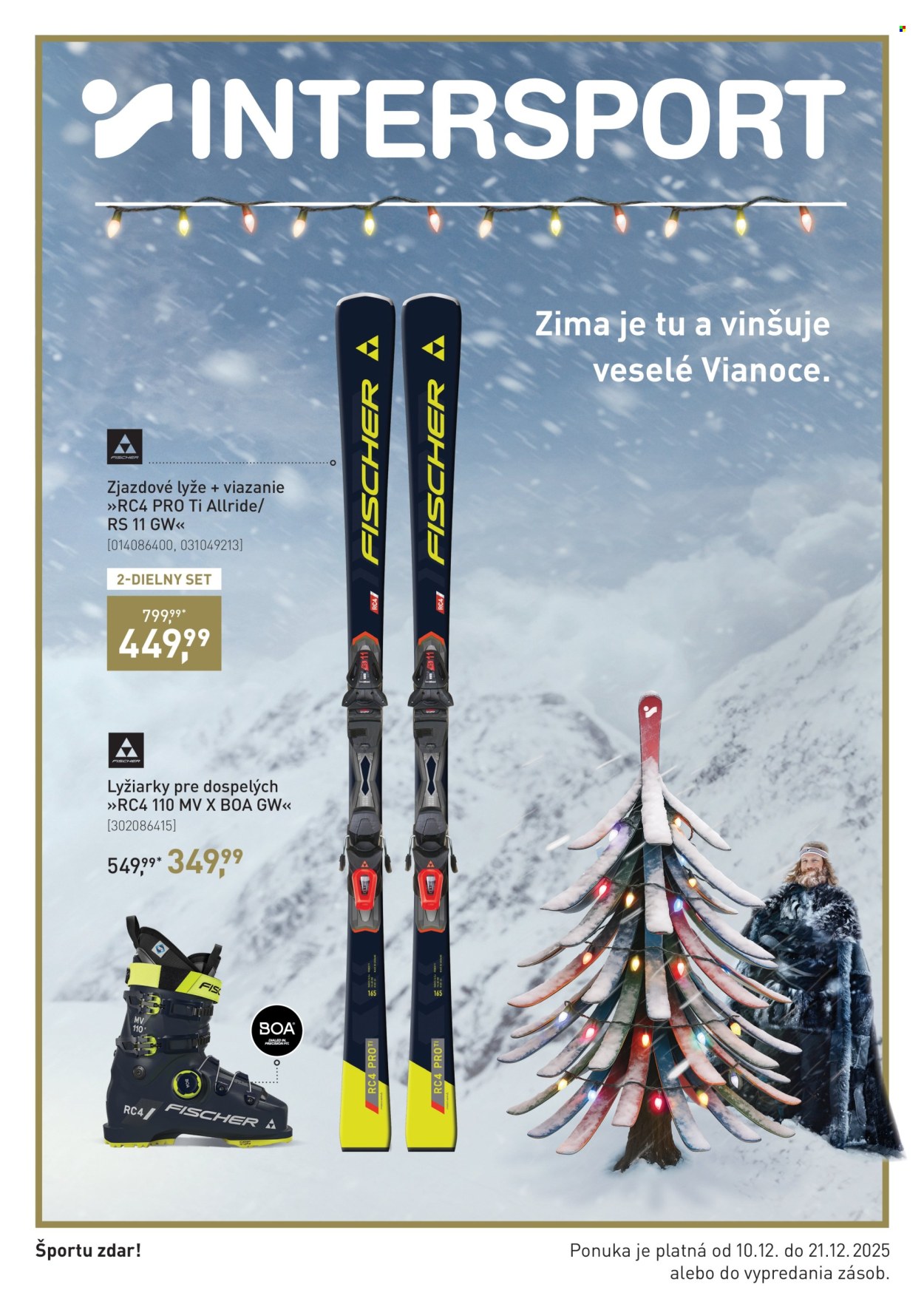 Leták Intersport - 10.12.2025 - 21.12.2025. Strana 1