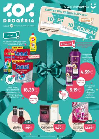 Leták 101 Drogerie - 17.12.2025 - 6.1.2026.