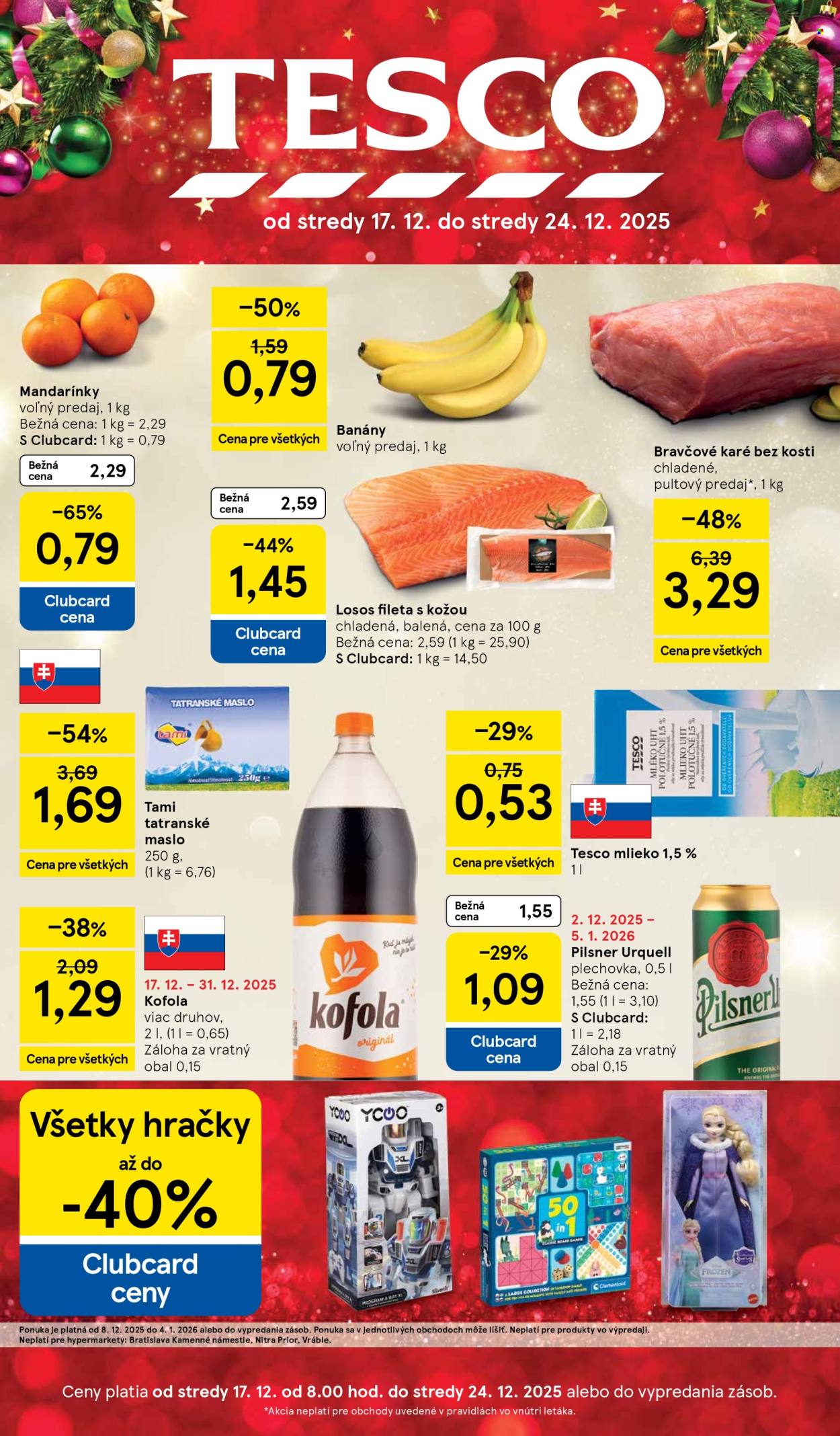Leták TESCO - 17.12.2025 - 24.12.2025. Strana 1