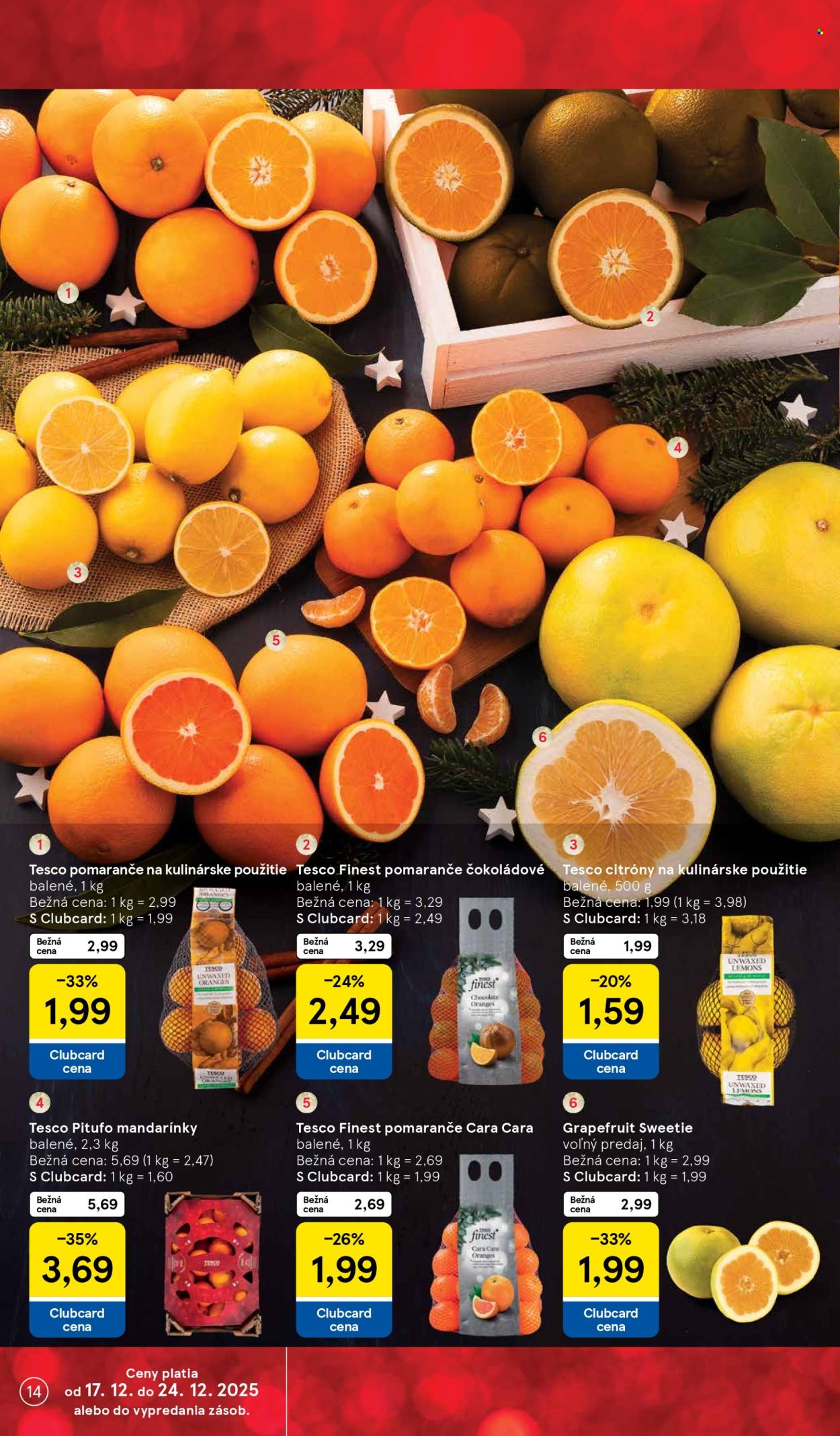 Leták TESCO - 17.12.2025 - 24.12.2025. Strana 14