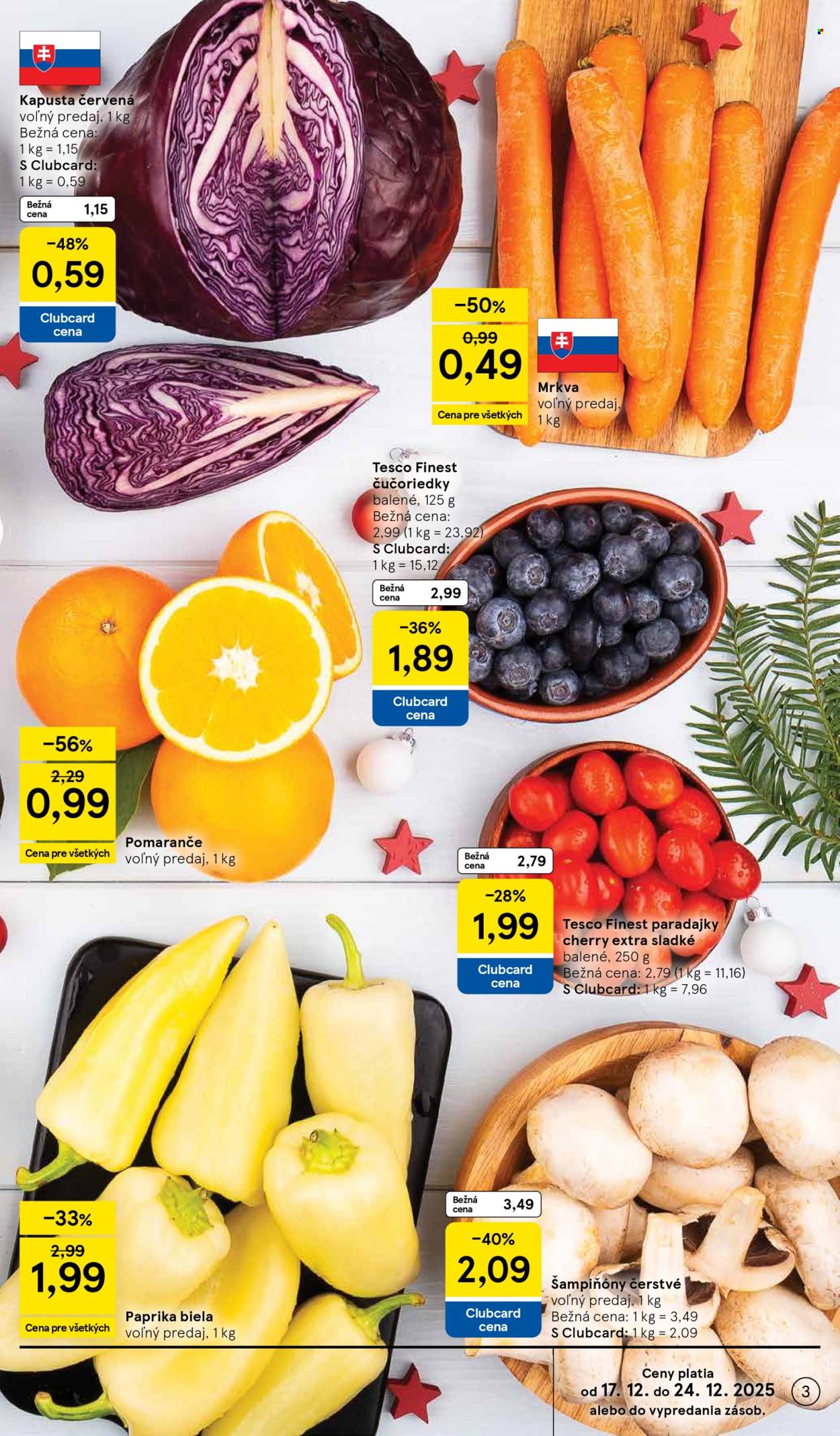Leták TESCO supermarket - 17.12.2025 - 24.12.2025. Strana 3