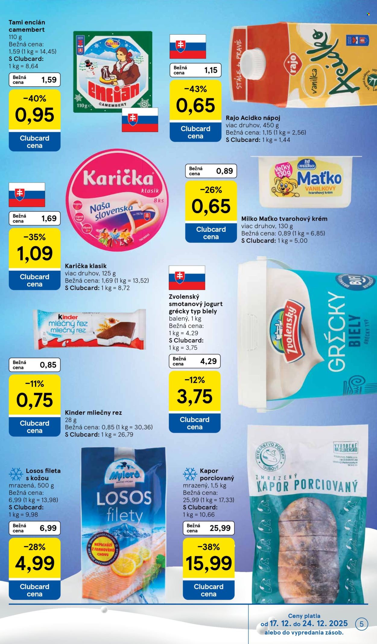 Leták TESCO supermarket - 17.12.2025 - 24.12.2025. Strana 5