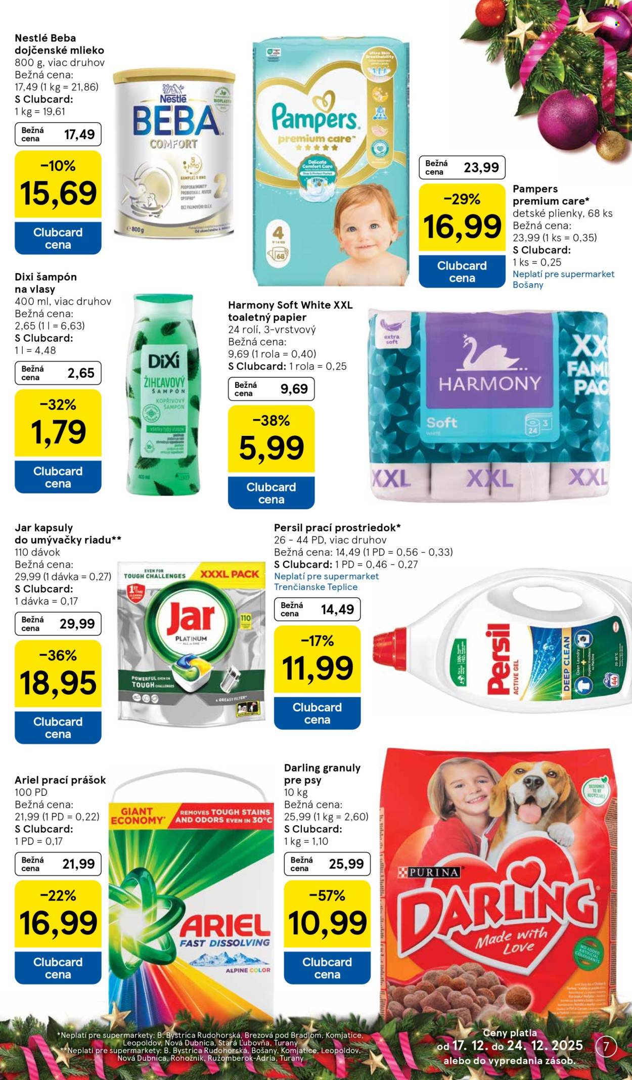 Leták TESCO supermarket - 17.12.2025 - 24.12.2025. Strana 7