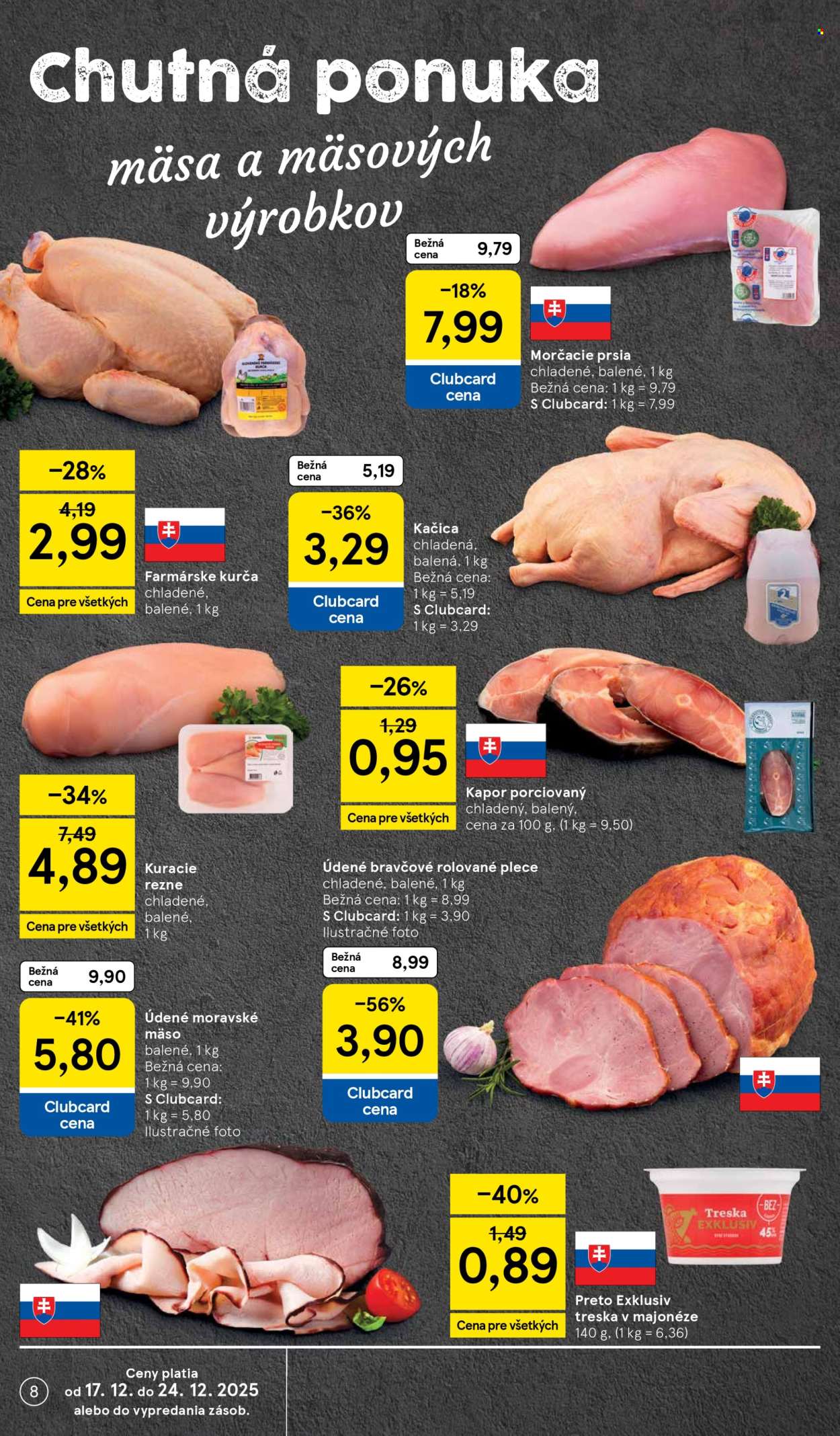 Leták TESCO supermarket - 17.12.2025 - 24.12.2025. Strana 8