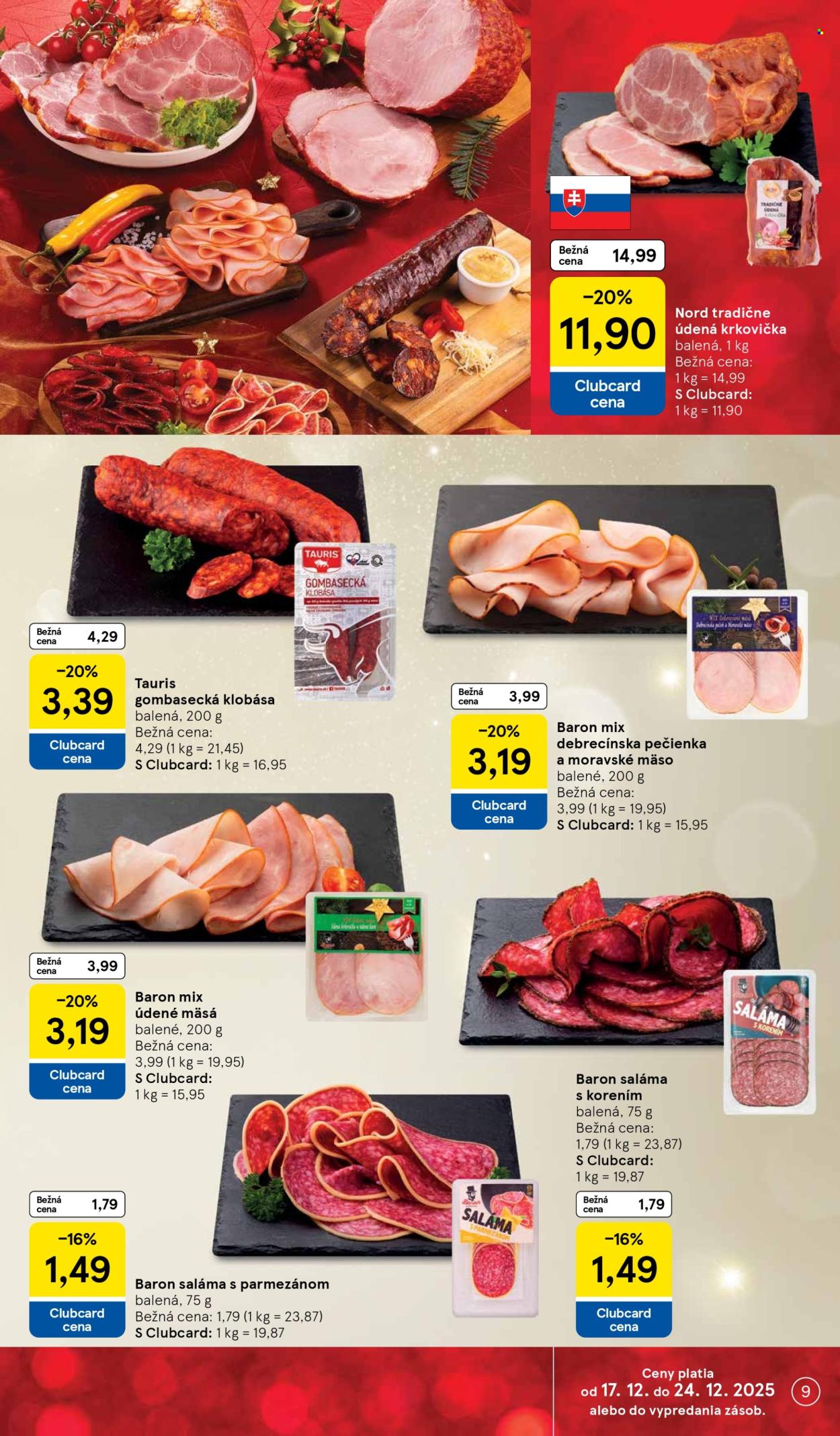 Leták TESCO supermarket - 17.12.2025 - 24.12.2025. Strana 9