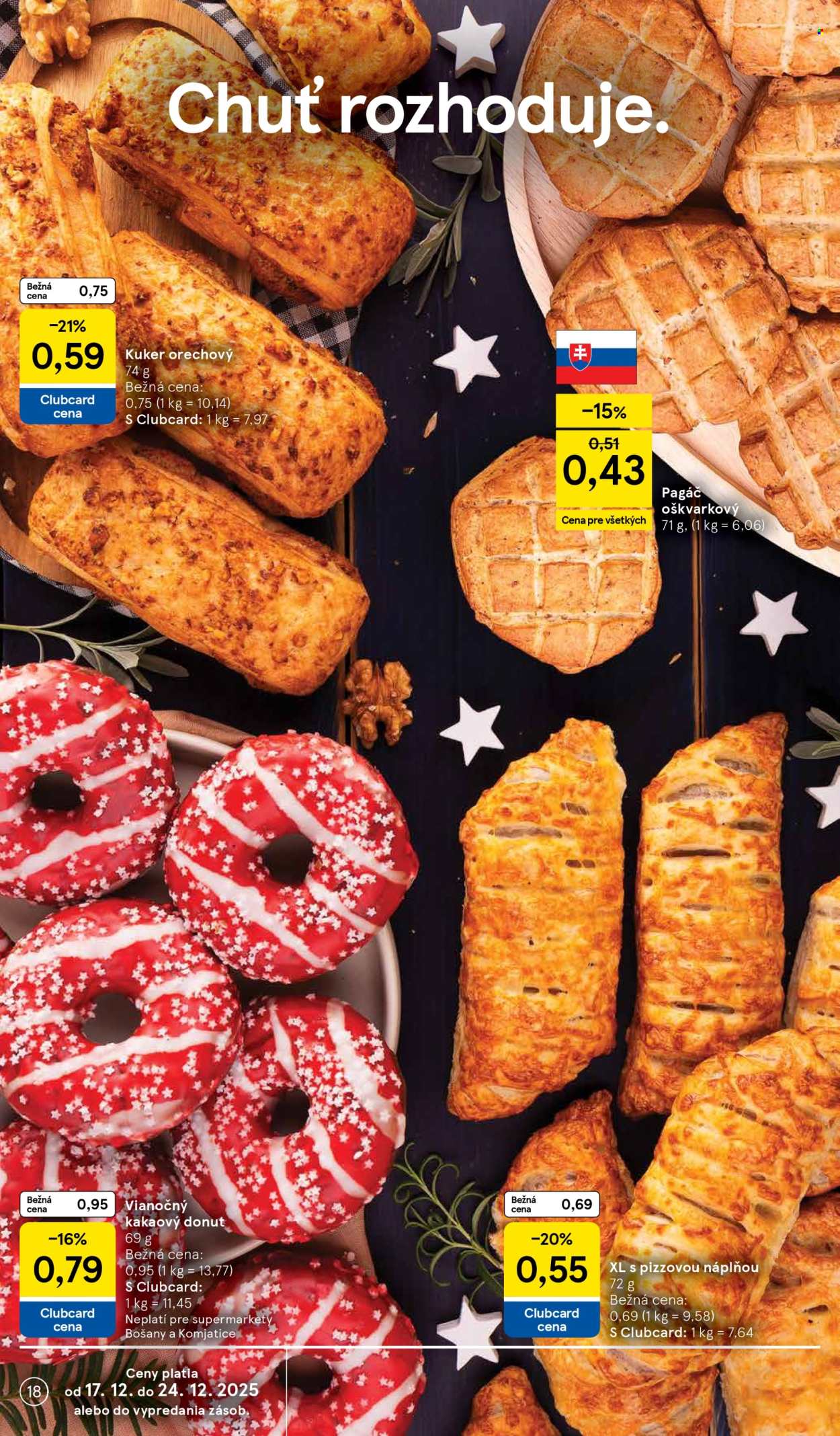 Leták TESCO supermarket - 17.12.2025 - 24.12.2025. Strana 18