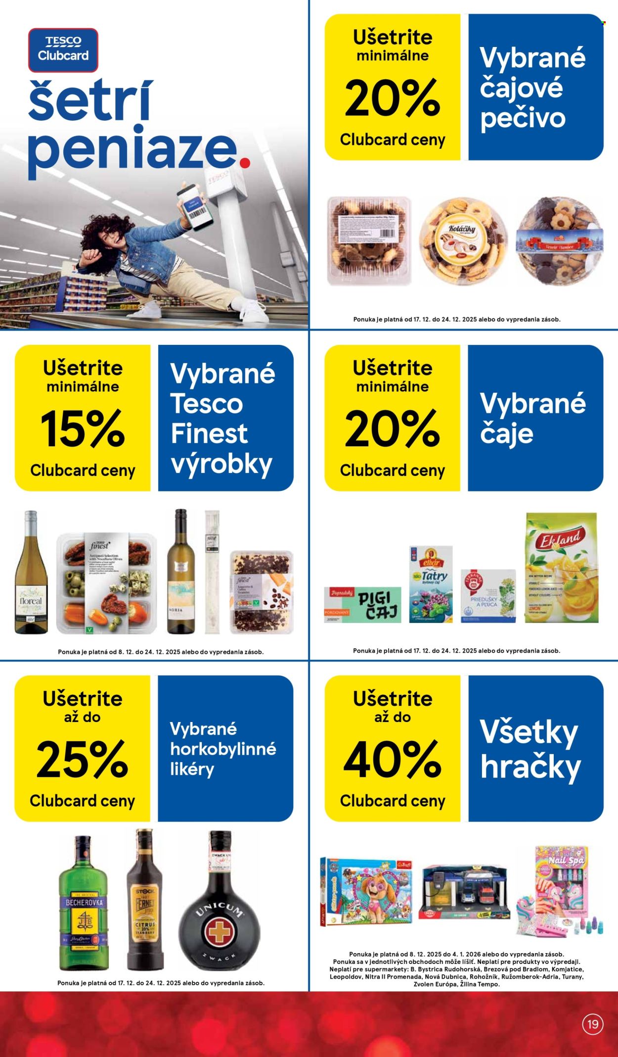 Leták TESCO supermarket - 17.12.2025 - 24.12.2025. Strana 19