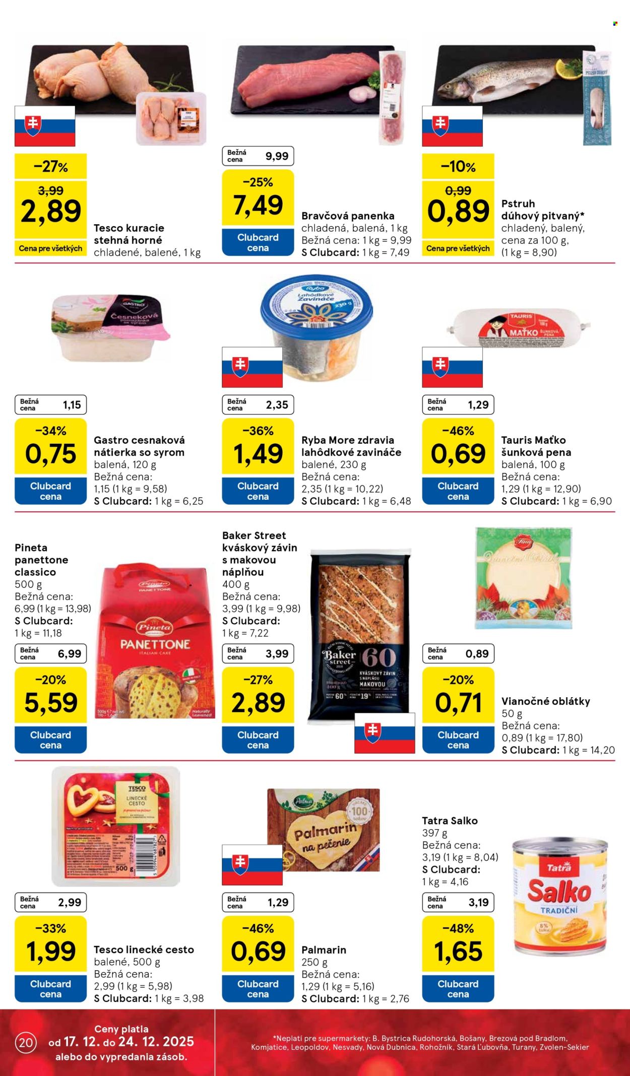Leták TESCO supermarket - 17.12.2025 - 24.12.2025. Strana 20