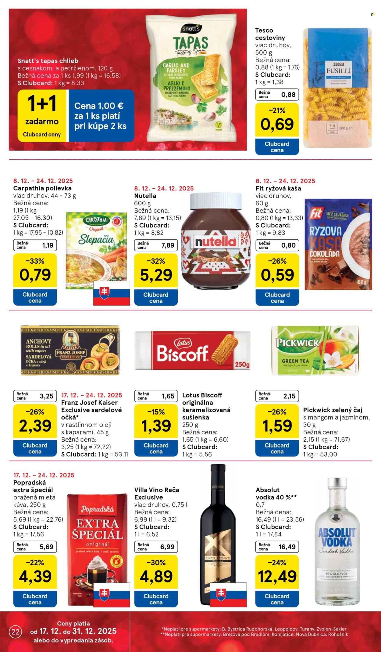 Leták TESCO supermarket - 17.12.2025 - 24.12.2025. Strana 22