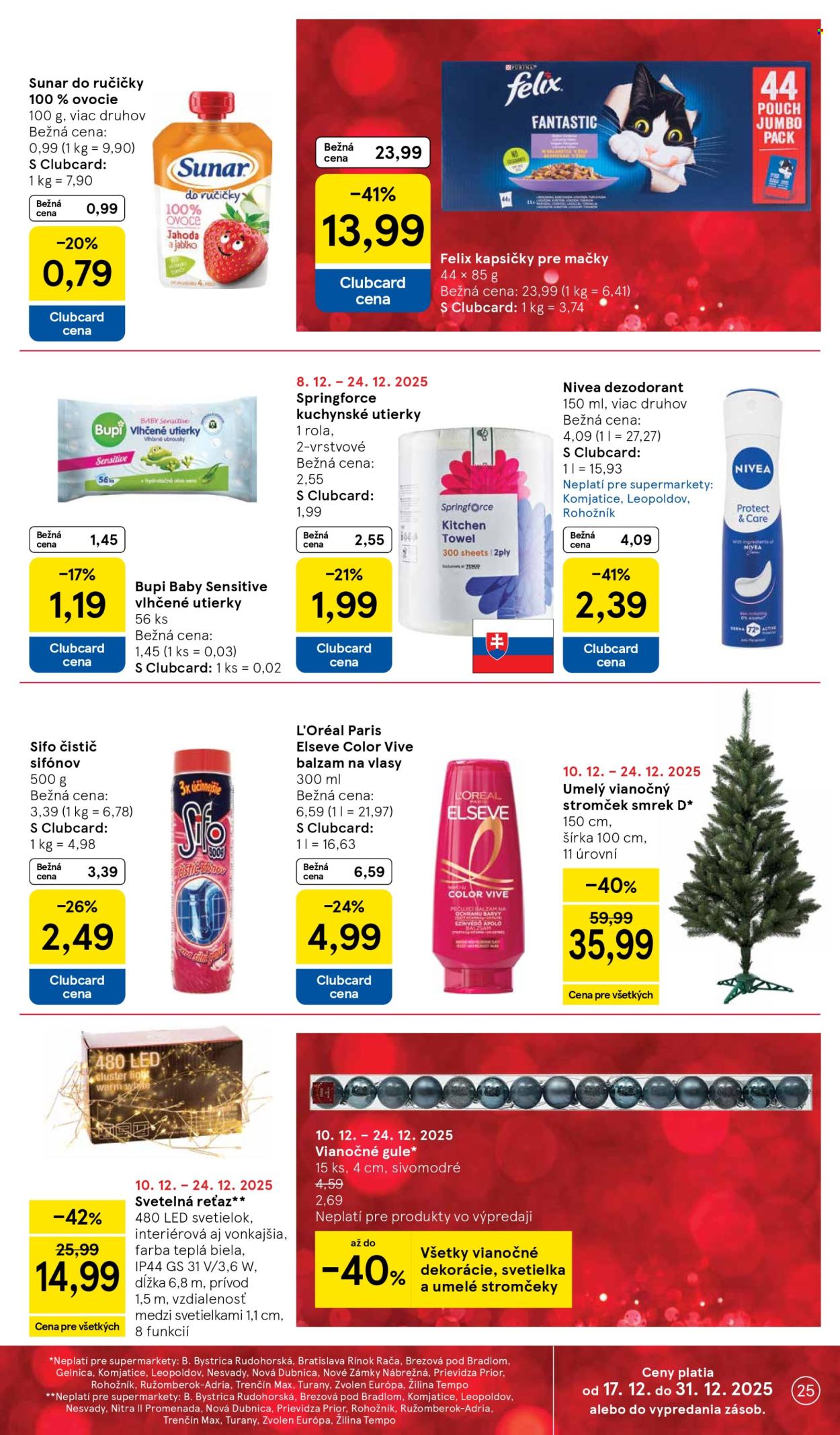 Leták TESCO supermarket - 17.12.2025 - 24.12.2025. Strana 25