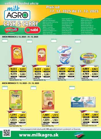Leták Milk AGRO - 17.12.2025 - 31.12.2025.