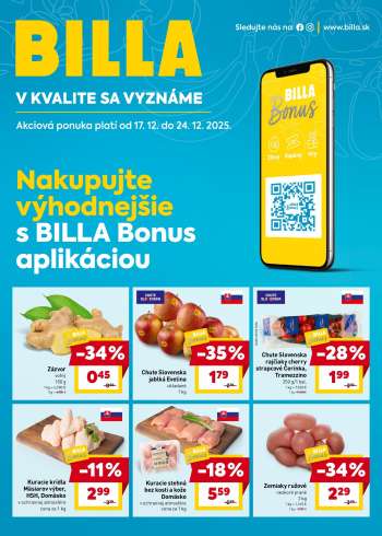 Leták Billa - 17.12.2025 - 24.12.2025.