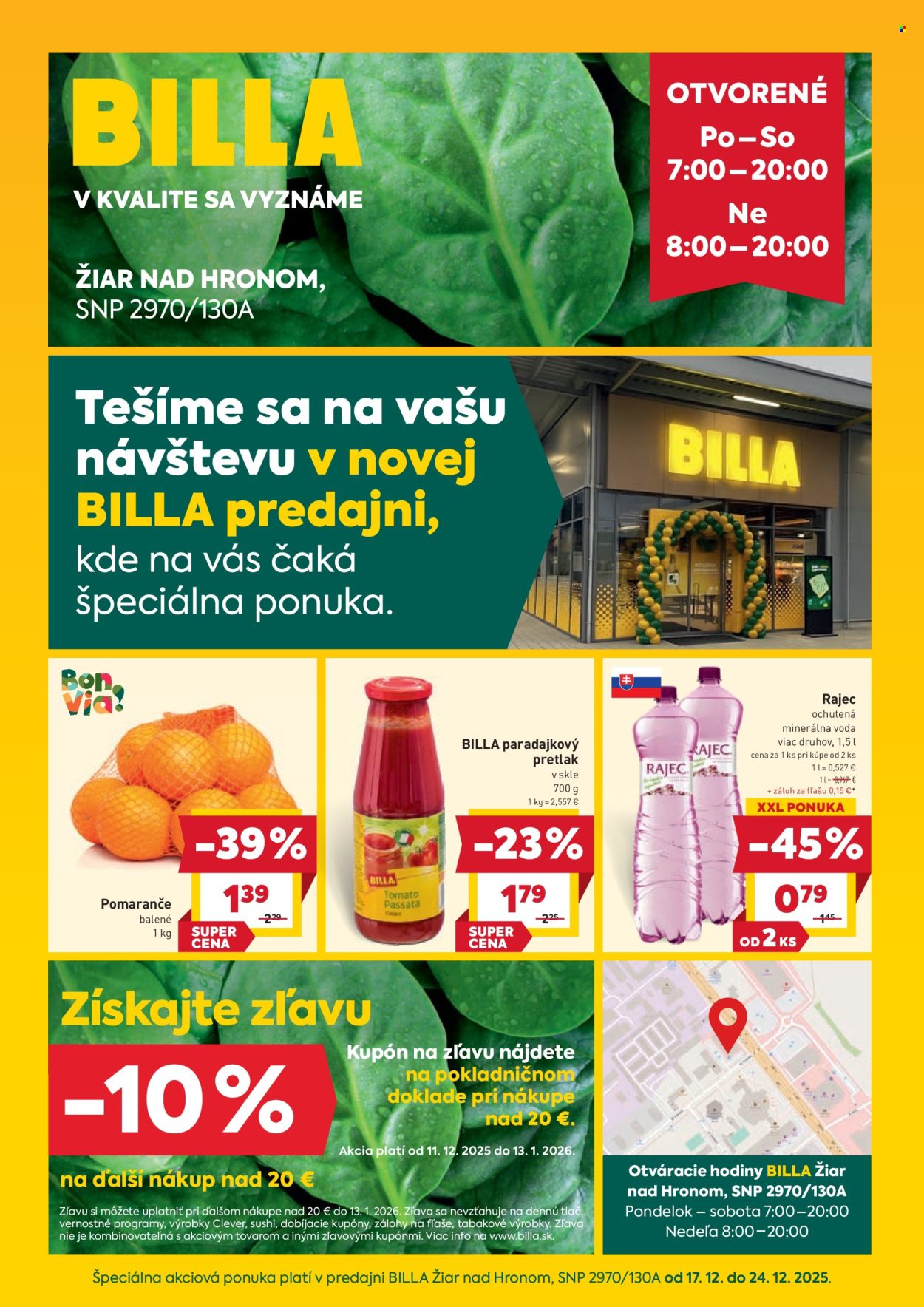 Leták Billa - 17.12.2025 - 24.12.2025. Strana 1