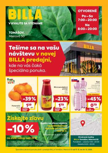 Leták Billa - 17.12.2025 - 24.12.2025.